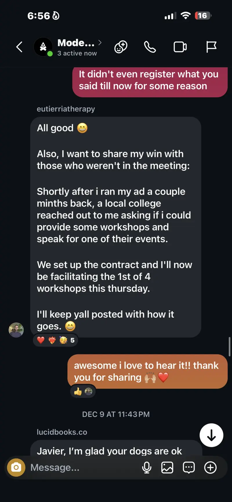 Client message 24