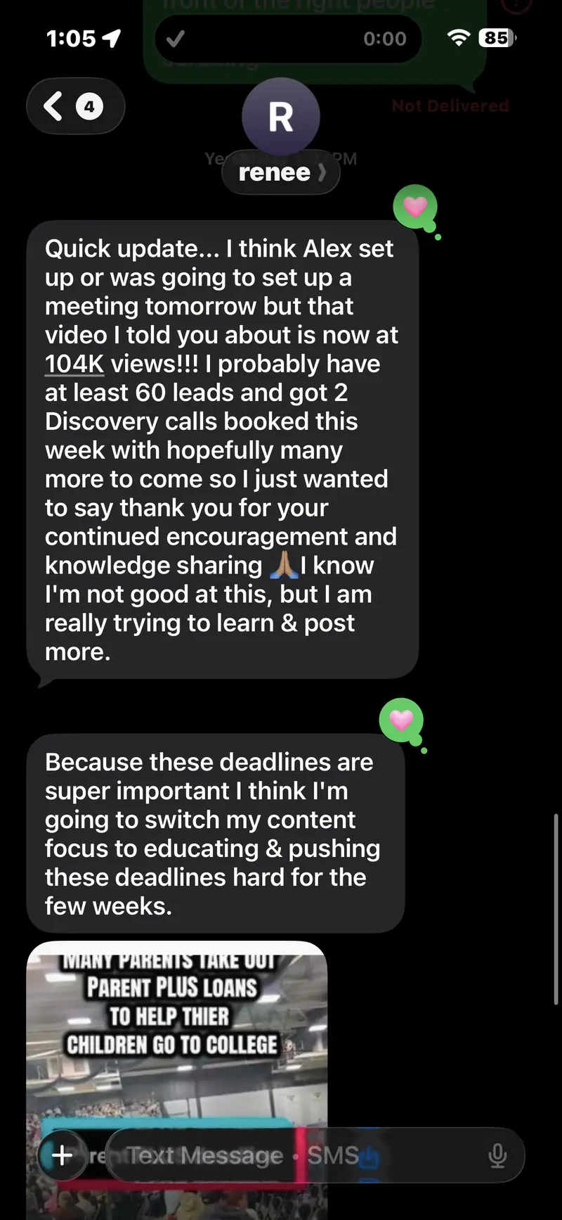 Client message 1