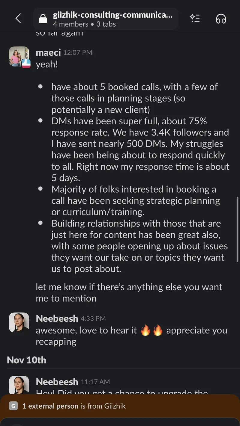 Client message 12